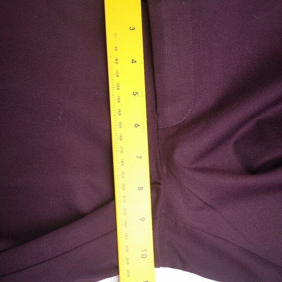 Merona Modern Ladies Size 10 Stretch Burgundy Narrow Legs Pants - Picture 10 of 11